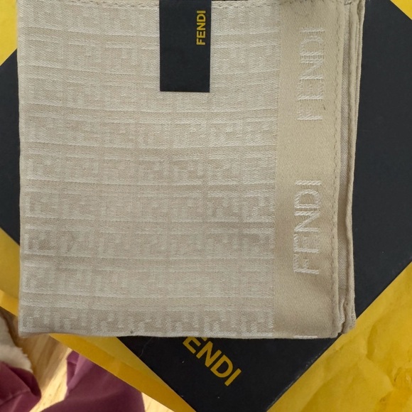 Fendi Beige Monogram Scarf